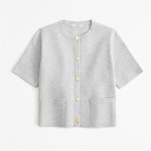 Abercrombie and Fitch LuxeLoft Short-Sleeved Cardigan